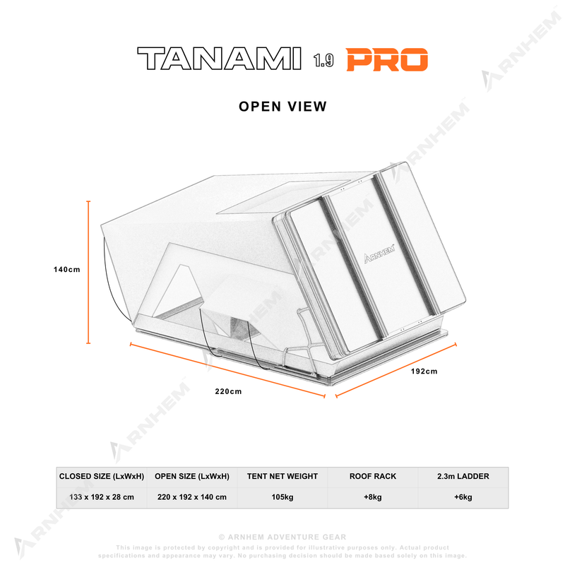 TANAMI PRO 1.9 ROOFTOP TENT