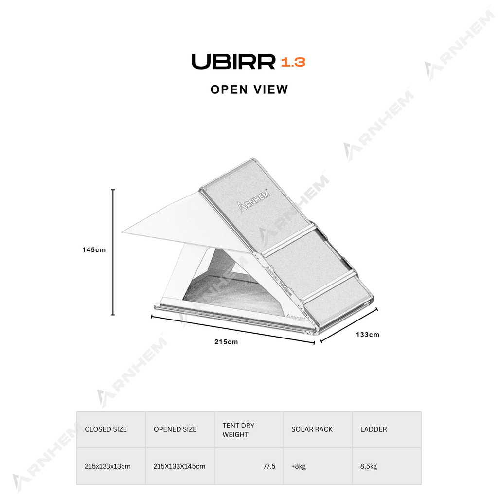 UBIRR 1.3 ROOFTOP TENT