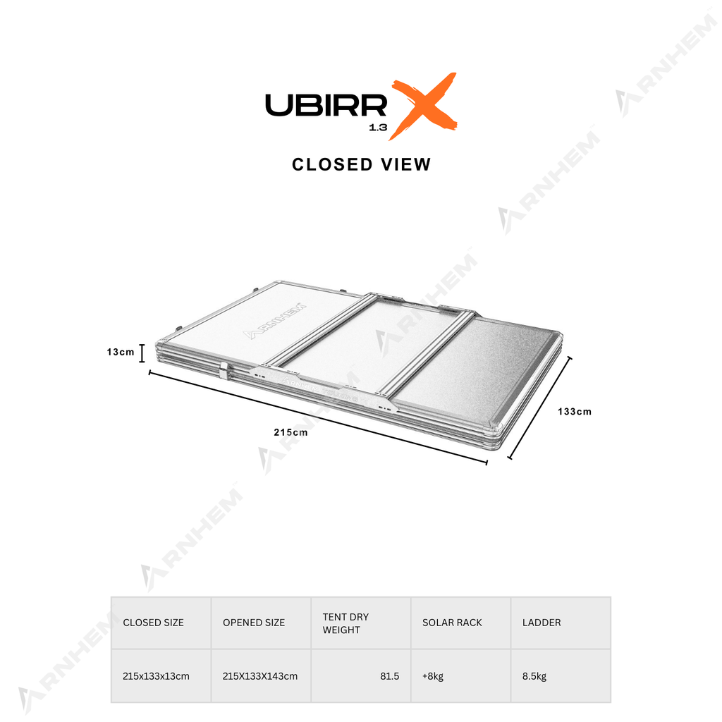 UBIRR 1.3 X ROOFTOP TENT