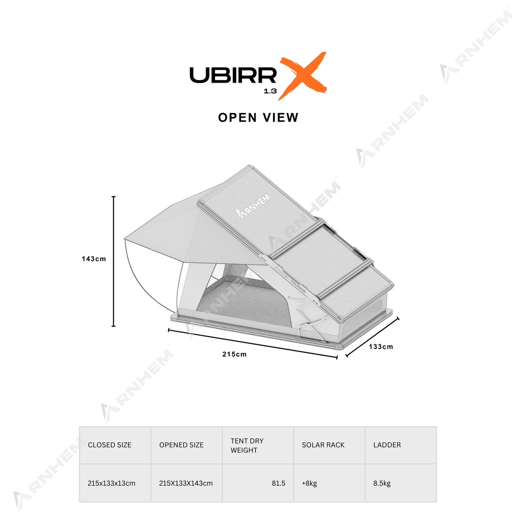 UBIRR 1.3 X ROOFTOP TENT